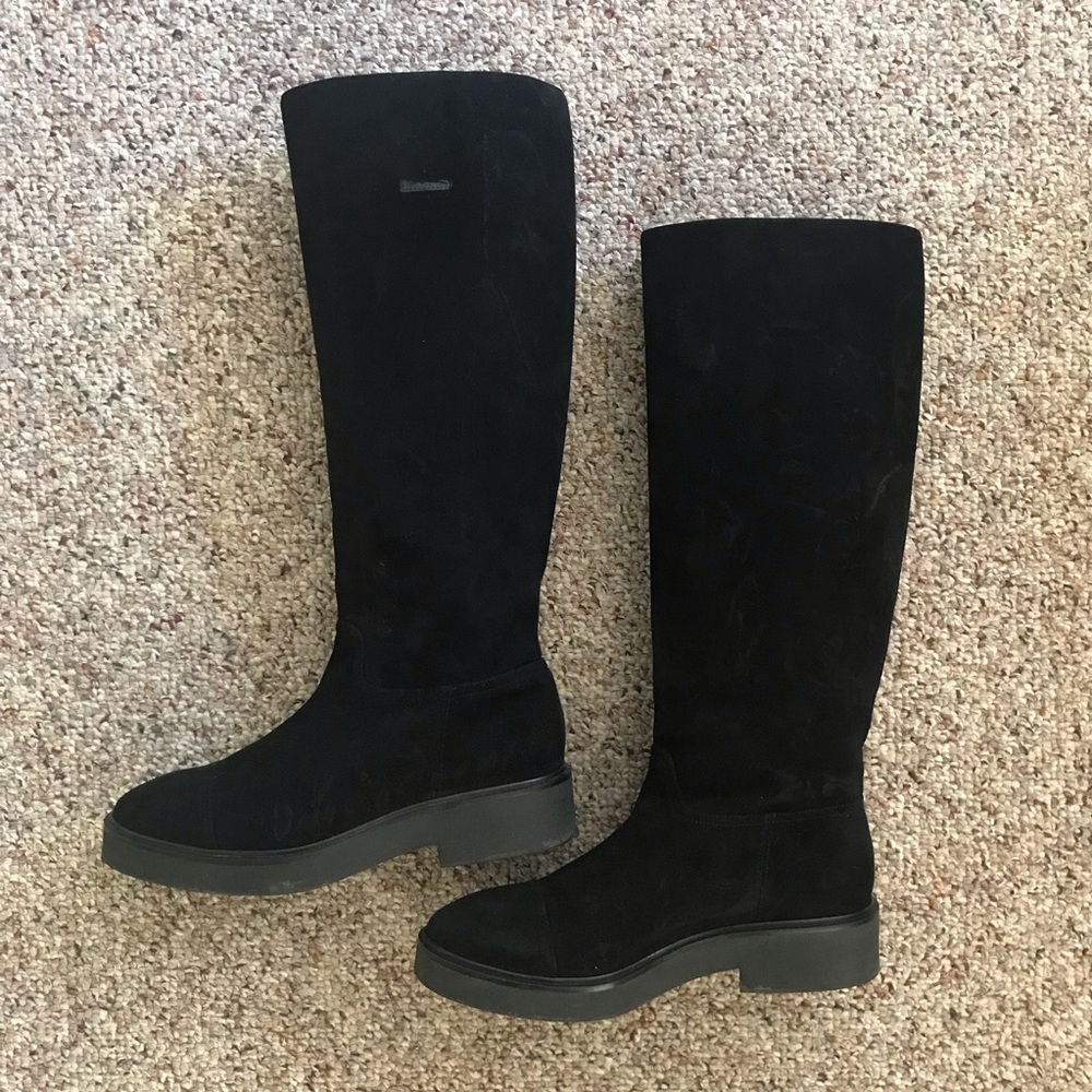 Stuart Weizman Henley Black Suede Knee-High Boot